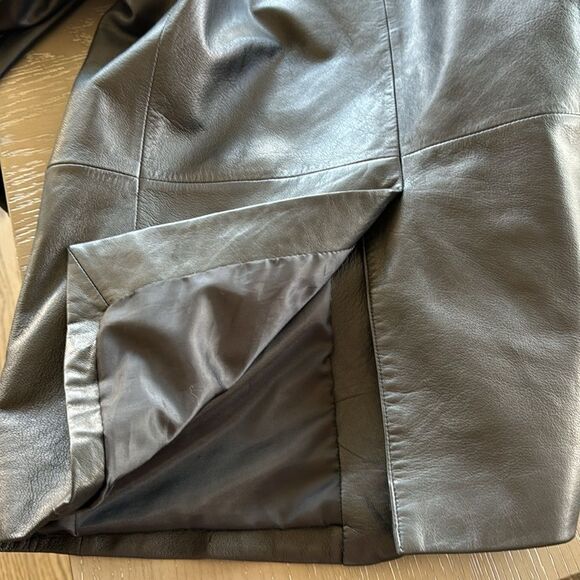 Alfani Men’s Black Genuine Leather Jacket Blazer Sleek Dress Coat Sz 42 REG NWT - Picture 14 of 14